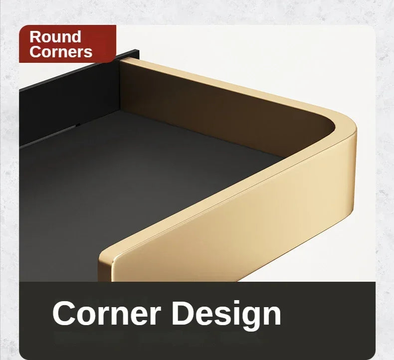 Black Gold Toilet Paper Holder Bathroom Wall Mount Multifunction WC Phone Towel Roll Shelf Accessories - https://mohammadcollection.com