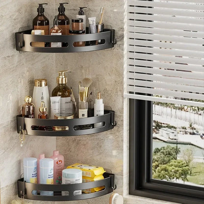 MC Diamond No-Drill Shower Caddy bath organizer with multiple compartments, made by MC The Black Diamonds for bathroom storage.
