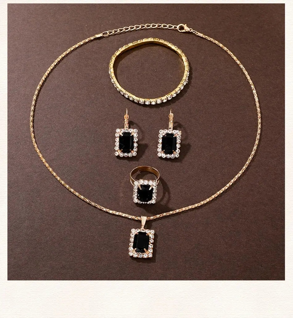 Six-piece women's fashion quartz watch set by 𝕄𝕔 𝕋𝕙𝕖 𝔹𝕝𝕒𝕔𝕜 𝔻𝕚𝕒𝕞𝕠𝕟