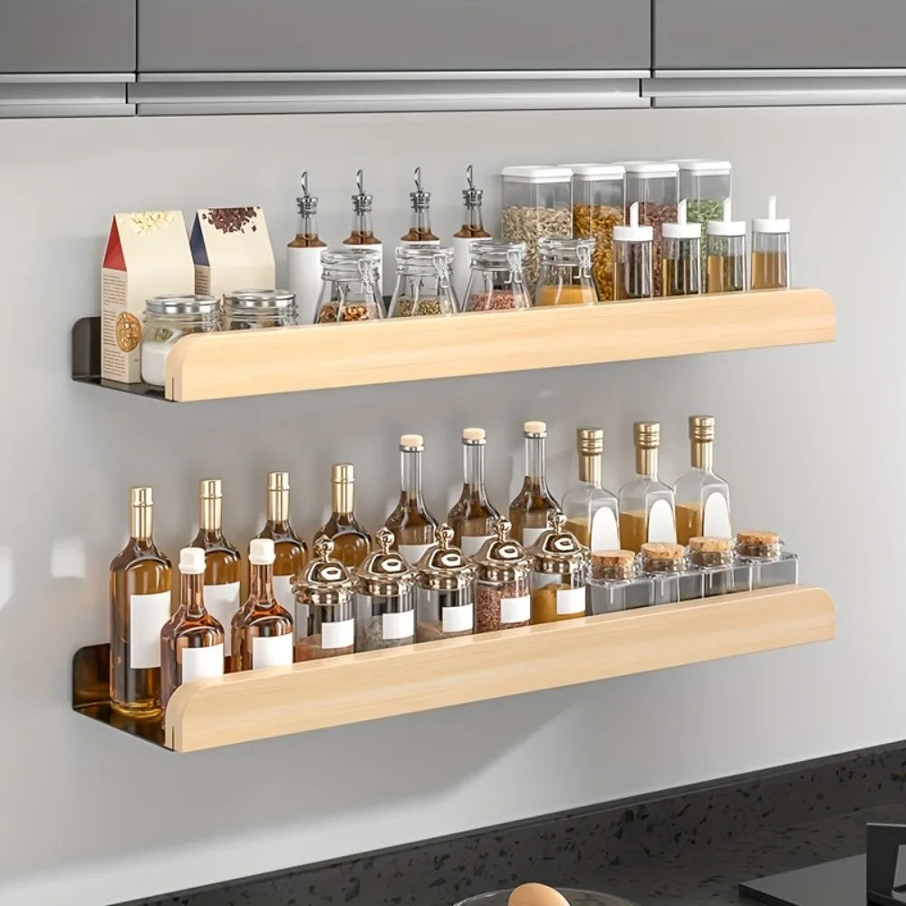 Wall-mounted bathroom storage organizer by MC The Black Diamond, with multiple compartments for shampoo and bathroom accessories.
