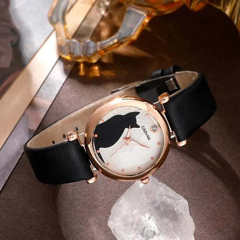 Six-piece women's fashion quartz watch set by 𝕄𝕔 𝕋𝕙𝕖 𝔹𝕝𝕒𝕔𝕜 𝔻𝕚𝕒𝕞𝕠𝕟