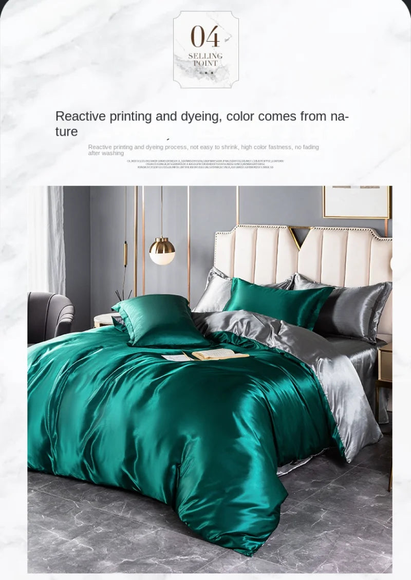 A/B double-sided color bedding set by 𝕄𝕔 𝕋𝕙𝕖 𝔹𝕝𝕒𝕔𝕜 𝔻𝕚𝕒𝕞𝕠𝕟