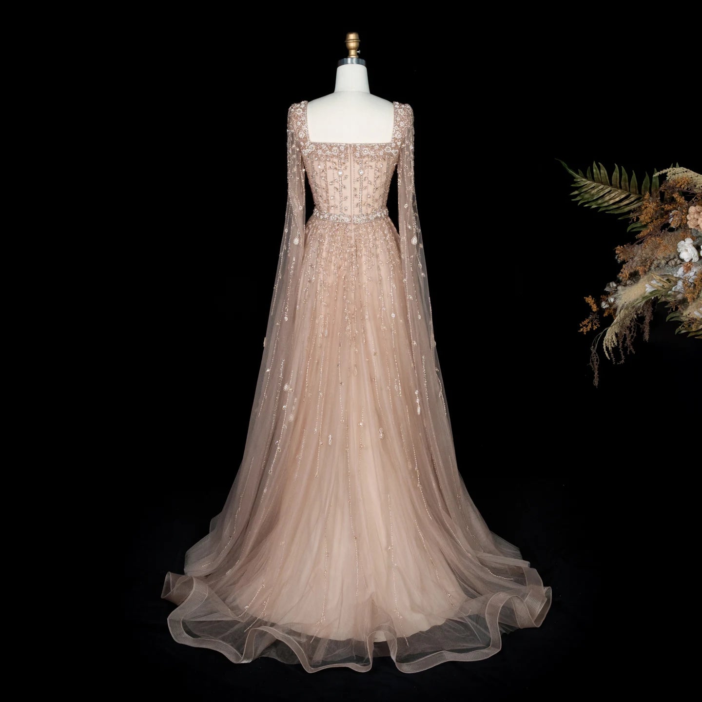 MC Luxury Pink Dubai Evening Dress