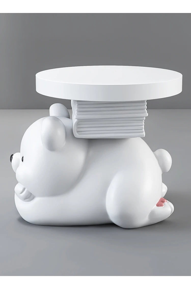 Cream bear living room floor ornaments, home accessories, TV cabinet, sofa side coffee table, bedside table, housewarming gift - 𝕄𝕮 𝕋𝕙𝕖 𝔹𝕝𝕒𝕔𝕜 𝔻𝕚𝕒𝕞𝕠𝕟𝕕