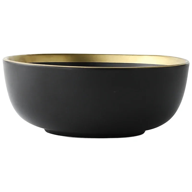 Black and white matte porcelain dinner plate by MC THE BLACK DIAMOND, kitchenware, with a smooth matte finish and elegant design.