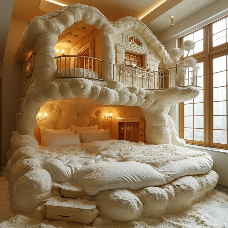 Designer explosion cream wind bed frame by 𝕄𝕔 𝕋𝕙𝕖 𝔹𝕝𝕒𝕔𝕜 𝔻𝕚𝕒𝕞𝕠𝕟�