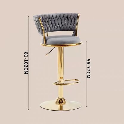 Rotating Lifting Bar Chair, High Foot Stool, Nordic Furniture, Backrest, Velvet Bar Stool, Bar Stools For Kitchen, Counter Stool - 𝕄𝕮 𝕋𝕙𝕖 𝔹𝕝𝕒𝕔𝕜 𝔻𝕚𝕒𝕞𝕠𝕟𝕕