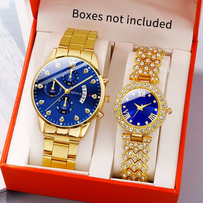 Couple alloy quartz watch men and women casual and fashionable watch clocks - https://mohammadcollection.com