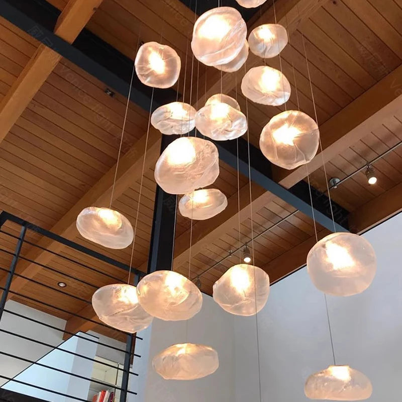 Elegant MC THE BLACK DIAMOND modern crystal chandelier with multiple hanging glass prisms for stylish home lighting.