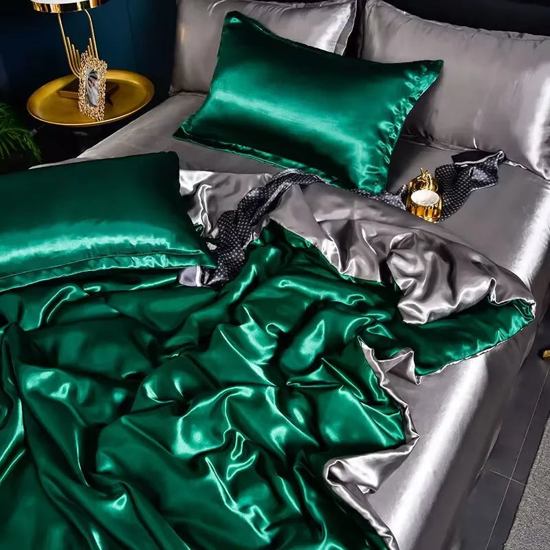 A/B double-sided color bedding set by 𝕄𝕔 𝕋𝕙𝕖 𝔹𝕝𝕒𝕔𝕜 𝔻𝕚𝕒𝕞𝕠𝕟