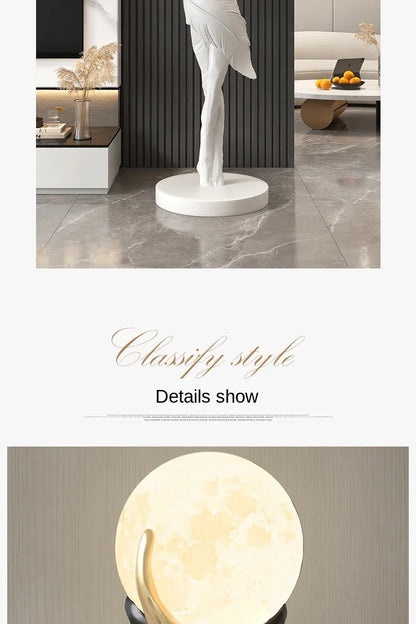 Modern HomeDecor Abstract Feather Girl Art Sculpture Ornament Large Size Figure Statue Living Room Floor Decor Resin Crafts Gift - https://mohammadcollection.com