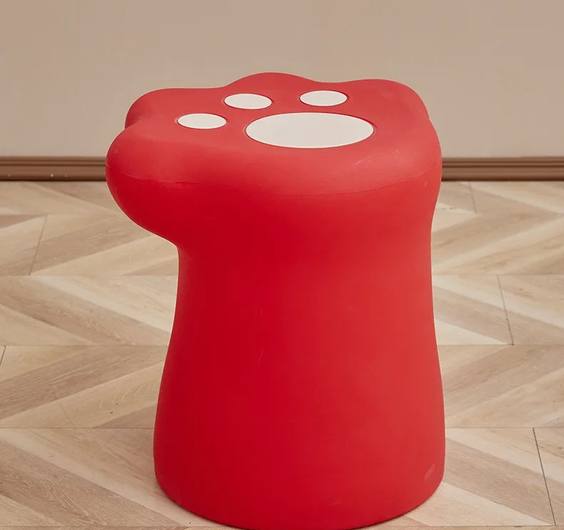 Cream style coffee table, living room, home, small apartment, modern light luxury French cat paw coffee table, cat paw stool - https://mohammadcollection.com