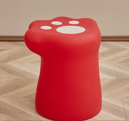 Cream style coffee table, living room, home, small apartment, modern light luxury French cat paw coffee table, cat paw stool - https://mohammadcollection.com