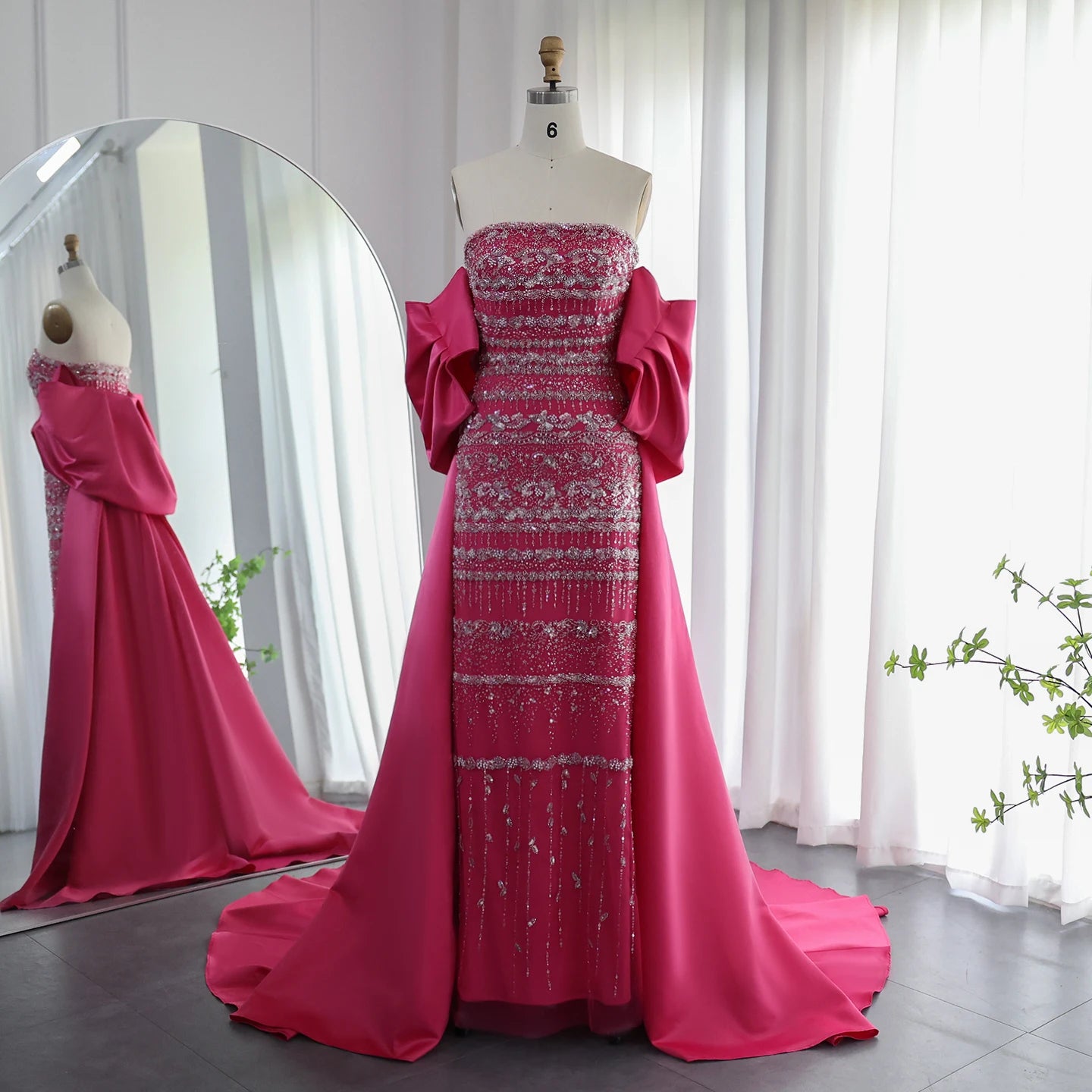 MC Luxury Dubai Sage Green Evening Dresses with Cape Blue Sky Lilac Elegant Women Wedding Party Gowns SS238 Customized