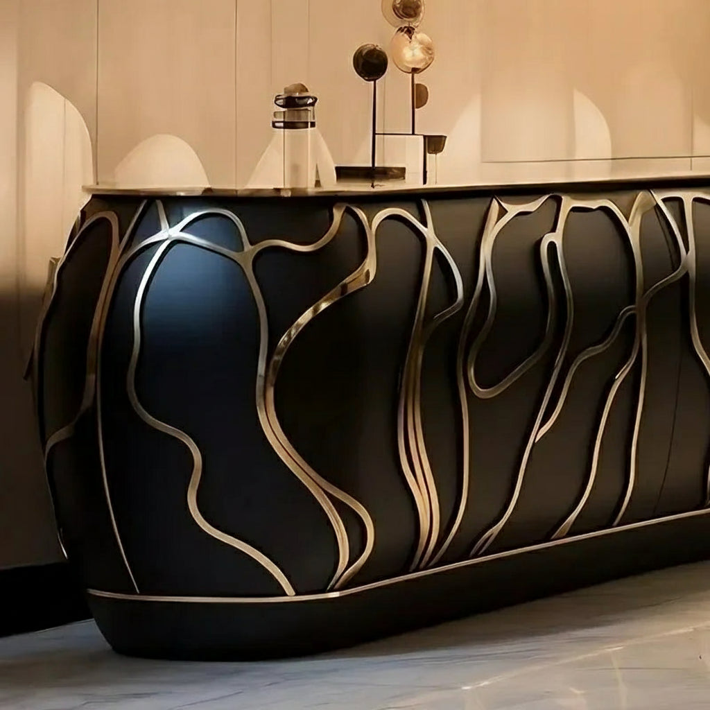 PSimple design Art Aesthetics Home dining side cabinet Italian postmodern luxury furniture - https://mohammadcollection.com