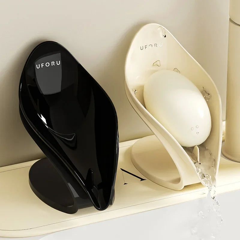 Modern Light Luxury Bathroom Soap Holder - Multi-Functional Countertop Storage Box with Self-Draining Design &amp; Leak-Proof Base - https://mohammadcollection.com