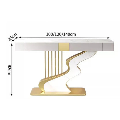 Modern MC THE BLACK DIAMOND midcentury metal console table with sleek design and sturdy legs, ideal for entryways or living rooms.