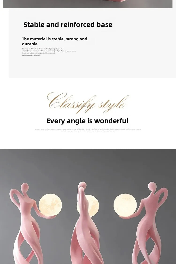 Creative Home Decor Flocking Art Statue Abstract Girl Figure Modern Indoor Luxury Living Room Porch Shine Decoration Sculpture - 𝕄𝕮 𝕋𝕙𝕖 𝔹𝕝𝕒𝕔𝕜 𝔻𝕚𝕒𝕞𝕠𝕟𝕕
