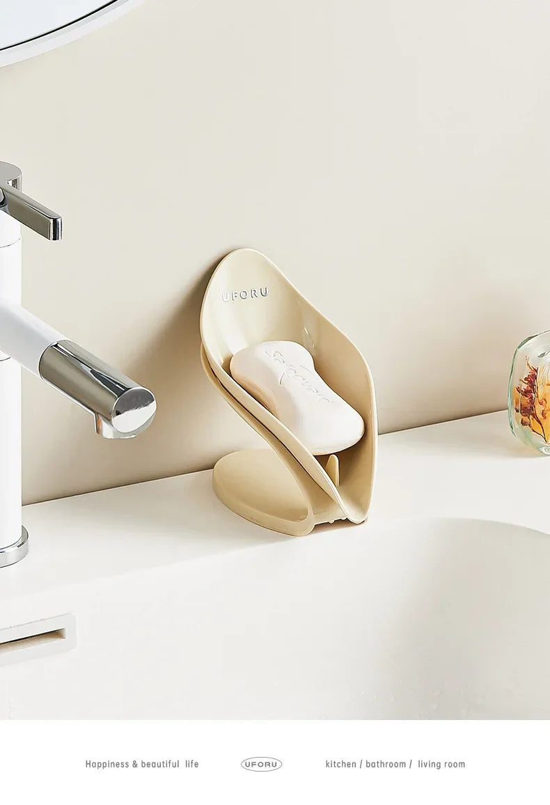Modern Light Luxury Bathroom Soap Holder - Multi-Functional Countertop Storage Box with Self-Draining Design &amp; Leak-Proof Base - https://mohammadcollection.com