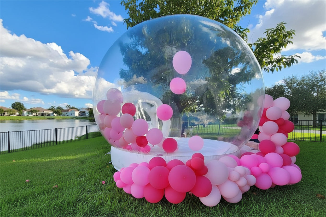 Outdoor Transparent Inflatable Crystal Dome Bubble Rooms Inflatable Bubble Tent With Balloons Inflatable Bubble House - https://mohammadcollection.com