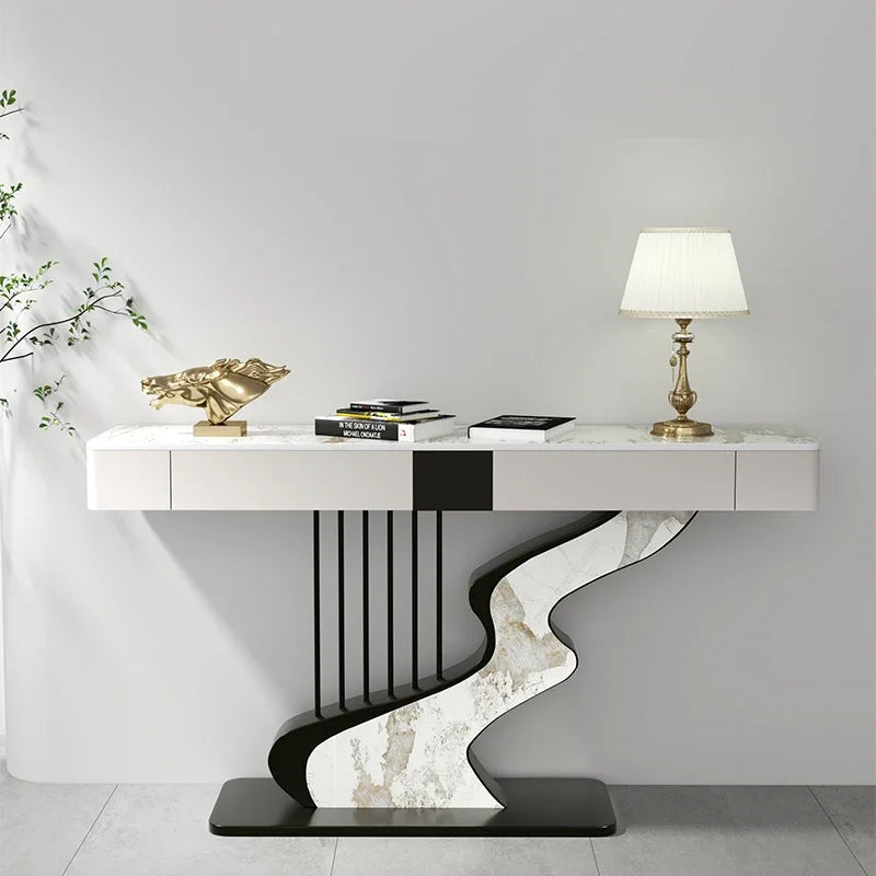 MC Midcentury Metal Console Table Modern