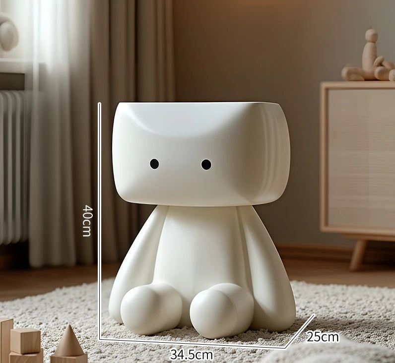 Nordic Style Furniture Living Room Cartoon Robot Statue Side Table Creative Coffee Table Children&