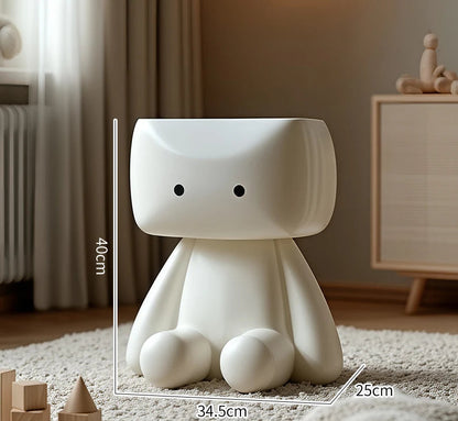 Nordic Style Furniture Living Room Cartoon Robot Statue Side Table Creative Coffee Table Children&