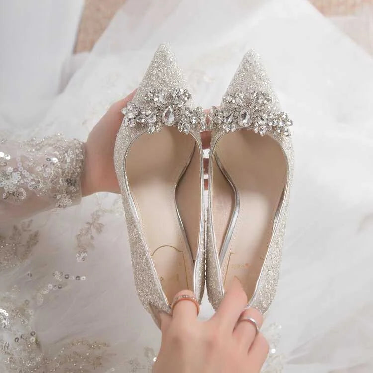 Silver crystal high heels from 𝕄𝕮 𝕋𝕙𝕖 𝔹𝕝𝕒𝕔𝕜 𝔻𝕚𝕒𝕞𝕠𝕟𝕕