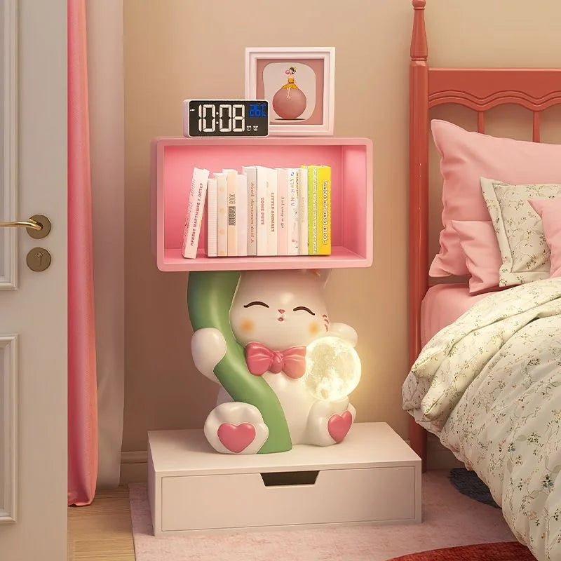 Cartoon Cute Cat Figurine Bedside Table Girl Children&