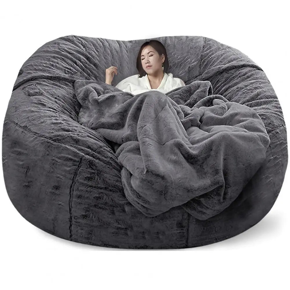 Oversized bean bag chair cover crafted from durable