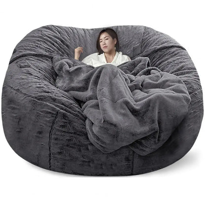 Oversized bean bag chair cover crafted from durable
