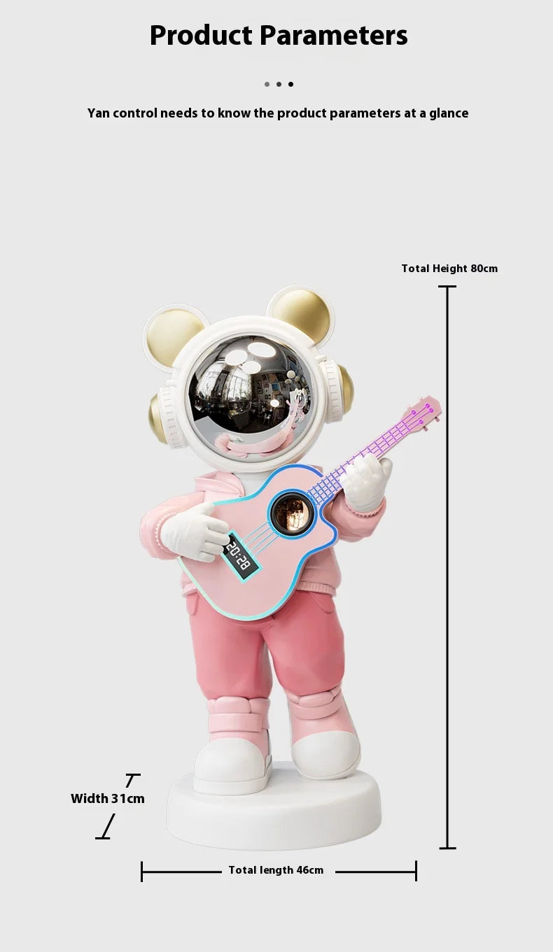 Large Astronaut Floor Decor Modern Luxury Cartoon Character Statue Sculpture Creative Living Room Decoration Housewarming Gift - 𝕄𝕮 𝕋𝕙𝕖 𝔹𝕝𝕒𝕔𝕜 𝔻𝕚𝕒𝕞𝕠𝕟𝕕
