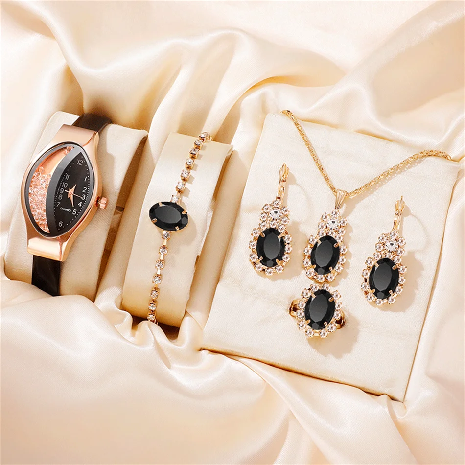 Six women’s fashion quartz watches by MC The Black Diamonds, featuring stylish designs and elegant watch faces.
