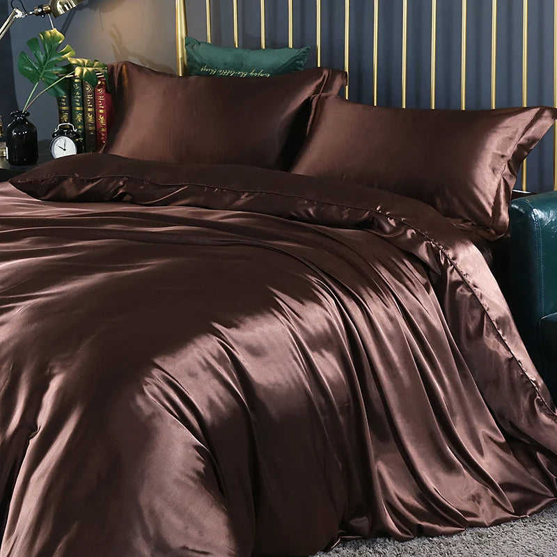 Luxury silk bedding set by 𝕄𝕔 𝕋𝕙𝕖 𝔹𝕝𝕒𝕔𝕜 𝔻𝕚𝕒𝕞𝕠𝕟𝕕