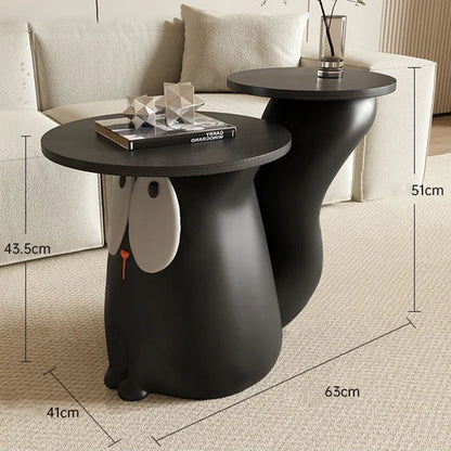 Creative Cat Coffee Table Standing Modern Tea Table Living Room Sofa End Tables Bedroom Nordic Side Tables Resin Home Decor - https://mohammadcollection.com