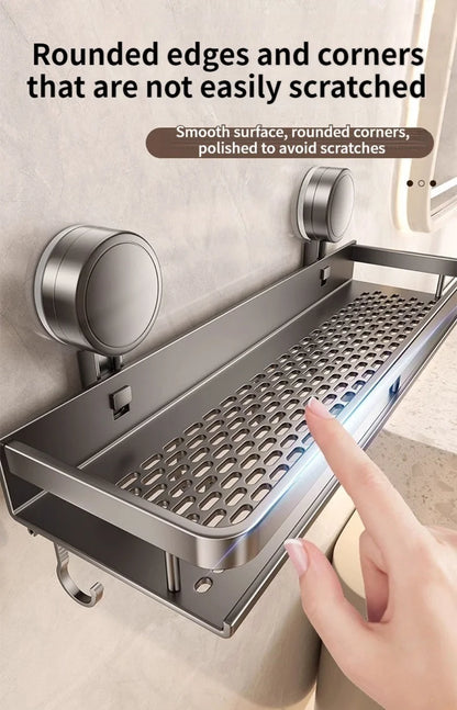 Non-Drill Bathroom Suction Cup Shelves for Washbasin and Vanity Storage - https://mohammadcollection.com