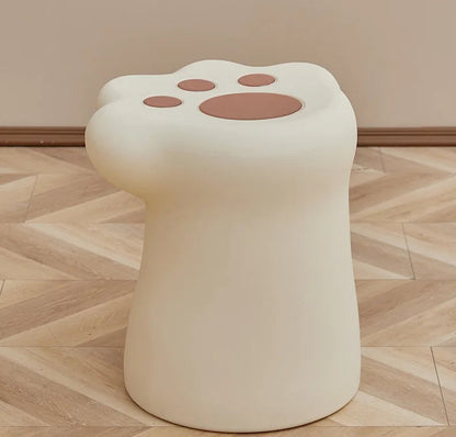 Cream style coffee table, living room, home, small apartment, modern light luxury French cat paw coffee table, cat paw stool - https://mohammadcollection.com