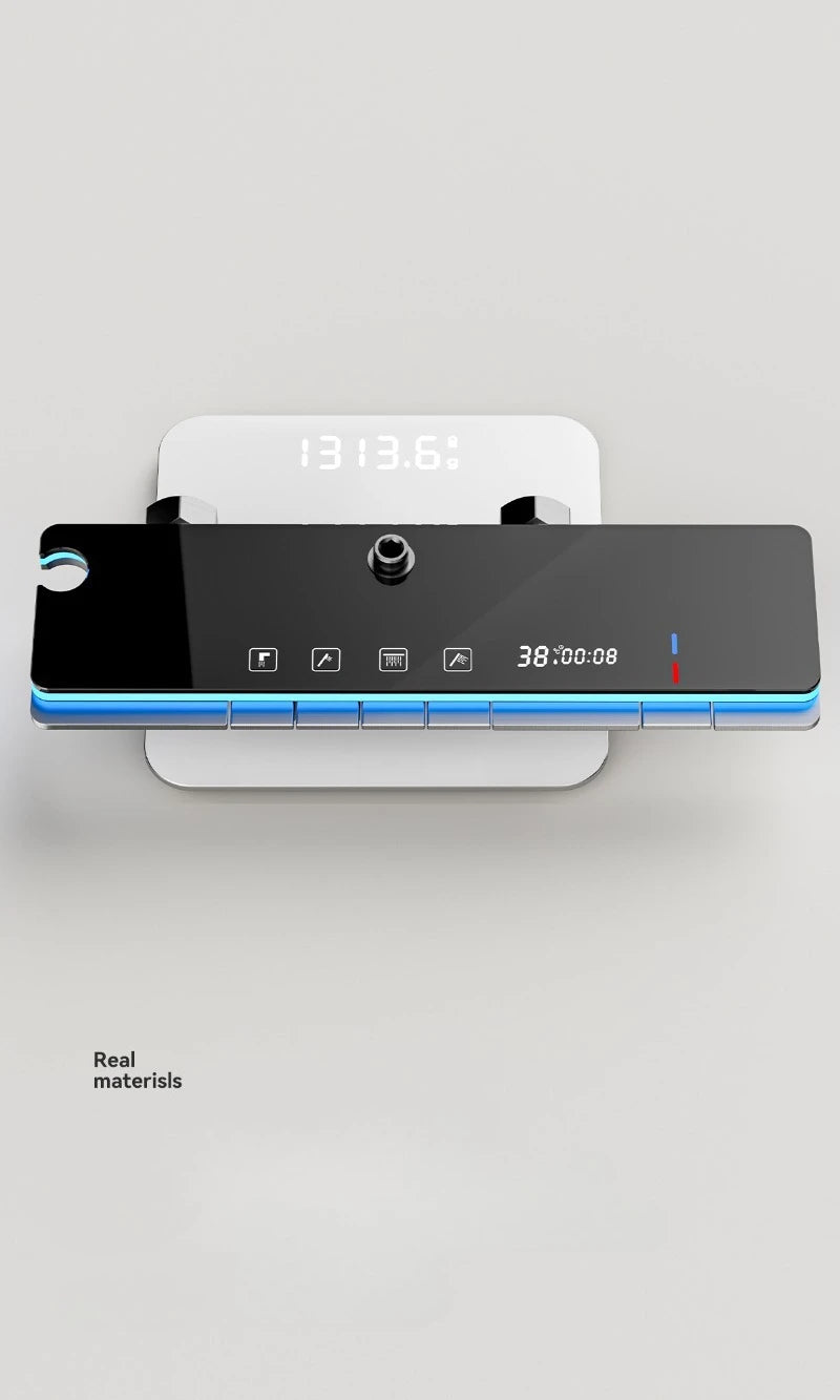Grey four-mode digital shower system by 𝕄𝕔 𝕋𝕙𝕖 𝔹𝕝𝕒𝕔𝕜 𝔻𝕚𝕒𝕞𝕠𝕟�
