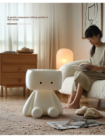 Nordic Style Furniture Living Room Cartoon Robot Statue Side Table Creative Coffee Table Children&