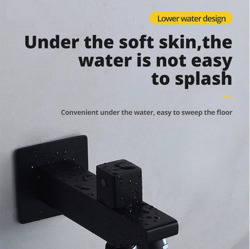 Luxury 16/20 inch rainfall mist spray LED shower head set with side massage jets and temperature control by 𝕄𝕔 𝕋𝕙𝕖 𝔹𝕝𝕒𝕔𝕜 𝔻�