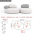 Creative Sofa Light Luxury Italian Pebble Fabric Compression Sofa Special-shaped Living Room New Sponge Rock Sofa Bed - https://mohammadcollection.com