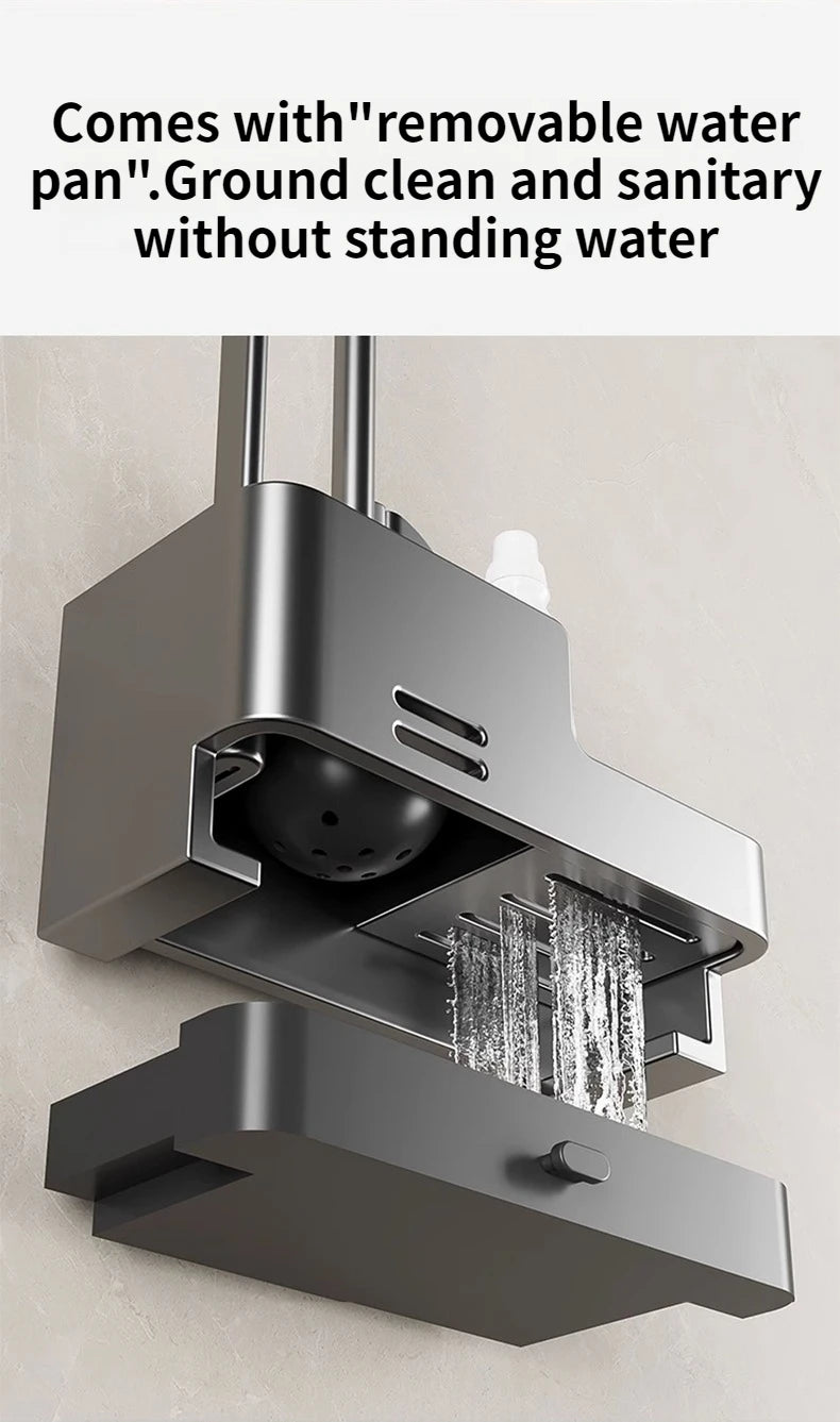 Wall-mounted bathroom storage rack with suction cup toilet brush from 𝕄𝕔 𝕋𝕙𝕖 𝔹𝕝𝕒𝕔𝕜 𝔻𝕚𝕒𝕞𝕠