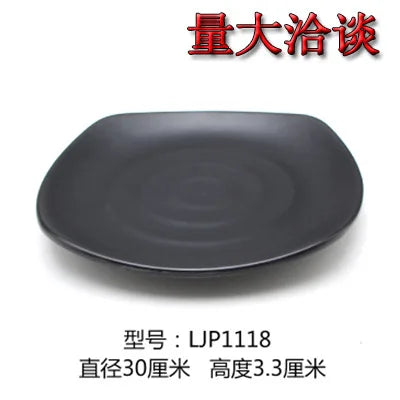 Black melamine bone-shaped plate from 𝕄𝕔 𝕋𝕙𝕖 𝔹𝕝𝕒𝕔𝕜 𝔻𝕚𝕒𝕞𝕠𝕟�