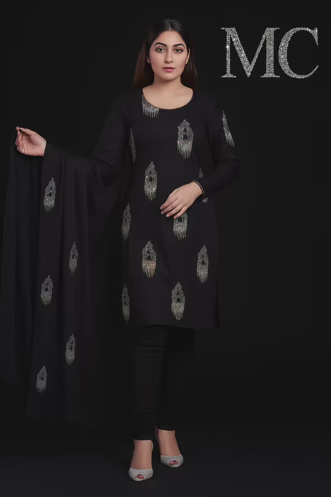 Midnight Sapphire Velvet Ensemble